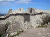 Замок Пейрепертусе - Остатки старого замка