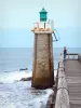 Капбретон - Причал Капбретон и маяк с видом на Атлантический океан