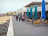 Капбретон - Терраса ресторана и пляж Эстакады