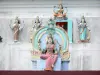 Капстер-Belle-Eau - Полихромные статуи индуистского храма Чанги