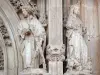 Королевский монастырь Бру - Интерьер церкви Бру: скульптуры гробницы Маргариты де Бурбон