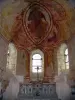 Лавардин - Внутреннее убранство храма Святого Женевского: романские фрески