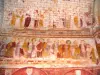 Лавардин - Внутреннее убранство храма Святого Женевского: романские фрески (фрески)