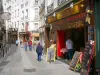 Латинский квартал - Фасад ресторанов на улице Сен-Северин