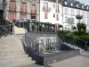 Ле-Мон-Дор - Спа: фонтан и фасады домов