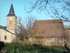Мудейрес - Церковный колокольня и каменный коттедж