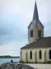 Озеро Дер-Шантекок - Церковь полуострова Шампауберт, на берегу озера Дер
