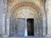Олорон-Сент-Мари - Сент-Мари район: романский портал собора Сент-Мари