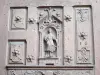 Осер - Резная деталь двери церкви Святого Евсевия