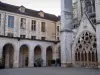 Осер - Северный фасад церкви аббатства и монастыря аббатства Сен-Жермен