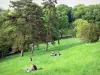 Парк Бют-Шомон - Отдых на газоне парка