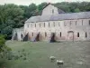 Приорат Комберумаля - Grandmontain Priory of Comberoumal: монастырские постройки и луг с овцами