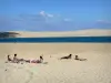 Пуант дю Кап Ферре - Песчаный пляж на оконечности Кап Ферре в муниципалитете Леж-Кап-Ферре с видом на дюну Пилат