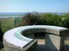Пуэнт-Де-Ла-Рок - Ориентировочный столик с видом на устье Сены; в коммуне Сен-Самсон-де-ла-Рок, в Региональном природном парке Петель Нормандской Сены
