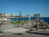 Санкт-Рафаэль - Набережная украшена пальмами с видом на Средиземное море