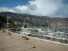 Сен-Жан-Кап-Ферра - Порт и его лодки с горы на заднем плане