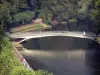 Тяжелые - Мост через Gave de Pau (водоток), деревья на краю воды