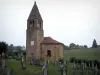 Церковь Сен-Морис-ле-Шатонеф - Романская часовня и кладбище; в брионях