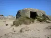 Юта Бич - Дюны-де-Варревиль (D-Day Beach): каземат (остается) и ятс