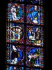 アンジェ - サンモーリス大聖堂の内部：ステンドグラスの窓