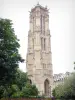 サンジャックタワー - Saint-Jacques-de-la-Boucherie教会の名残の古い華やかなゴシック様式の鐘楼