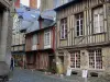 レンヌ - 旧市街：プサレット通りの木骨造りの古い家