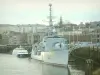 南特 - 河（卢瓦尔河），护航Maillé-Breze中队（海军博物馆），Quai de la Fosse和城市建筑
