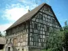孙高 - 半木结构的房子和树（Riespach村）