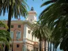 阿雅克肖 - 市政厅和棕榈树