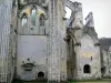 Abadía de Saint-Wandrille - Ruinas de la iglesia de la abadía, en el Parque Natural Regional Loops del Sena Normando