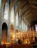 Albi - Dentro de la catedral Sainte-Cécile: reja de frescos góticos y