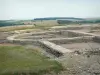 Alise-Sainte-Reine - Site archéologique d'Alésia : vestiges de la basilique civile