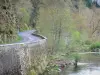 Allier gorges - Gorges road along the Allier river