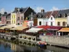 Amiens - Saint-Leu: casas, restaurantes y cafés al aire libre a lo largo del canal