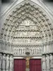 Amiens - Notre-Dame (Gótico): tímpano del sur de portal, el portal dijo que la Virgen de Oro