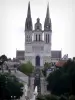 Angers - Saint-Maurice cathedral, Saint-Maurice ascent and houses of the old town