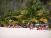 Anse-Bertrand - Relaxing on the white sandy beach of the Laborde cove