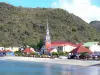 Les Anses-d'Arlet - Bekijk het vissersdorp Anse d'Arlet met zijn kerktoren en de Creoolse huizen aan de rand van de Caribische Zee