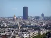 Arc de Triomphe - Vue panoramique sur Paris, avec le dôme des Invalides et la tour Montparnasse, depuis le sommet de l'Arc de Triomphe