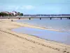 Arcachon - Sandy beach, waterfront and seaside resort of the Arcachon bay 