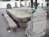 Arcangues - Large stone table on the village square