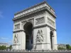 Arco de Triunfo - Arco de triunfo de la Estrella en la Plaza Charles de Gaulle