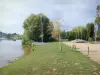 Auxonne - Base de plein air au bord de la rivière Saône
