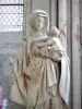 Auxonne - Inside the Notre-Dame church: statue of the Virgin with grapes