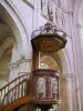 Auxonne - Inside the Notre-Dame church: pulpit