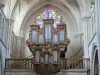 Auxonne - Intérieur de l'église Notre-Dame : orgue