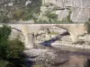 Balazuc - Balazuc bridge spanning River Ardèche