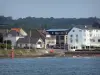 Barneville-Carteret - Houses of the seaside resort by the Channel (sea)