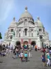 Basílica de Sacré-Cœur - Las escaleras que conducen a la Basílica de Montmartre