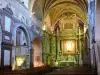 Basílica de Verdelais - Dentro de la basílica de Notre -Dame de Verdelais : coro barroco